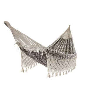 Гамак подвесной семейный с бахромой серый Land IMPEX  132261 Серый