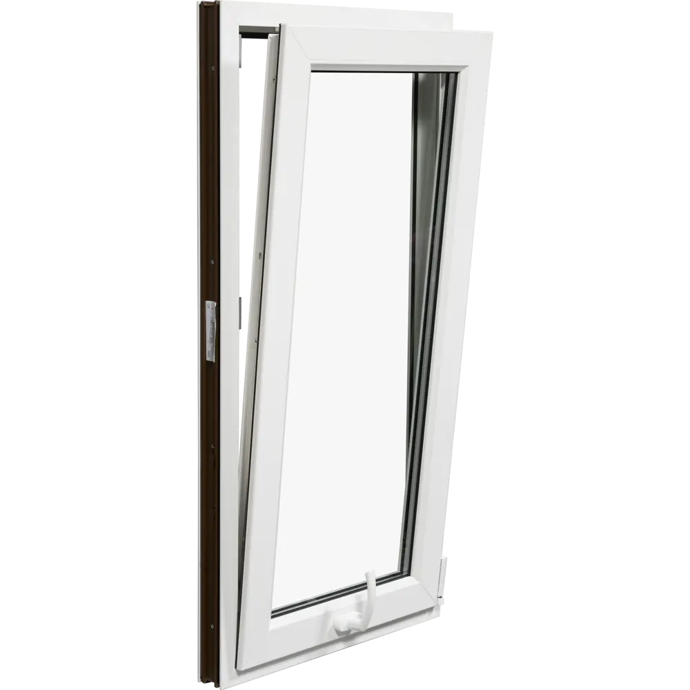 Пластиковое окно ПВХ VEKA одностворчатое 1270x800 мм (ВхШ) однокамерный стеклопакет белый (с двух сторон) 84506492 STLM-2002608  - Вид №2