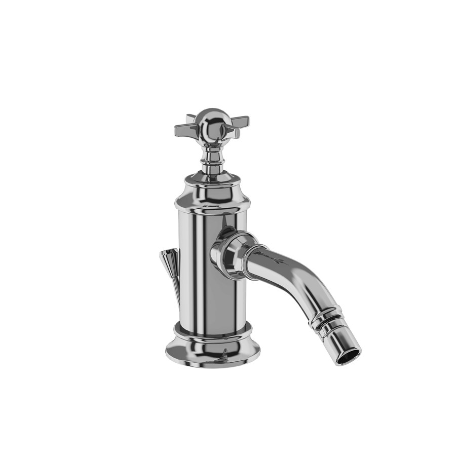 Burlington Arcade Смеситель для биде, однорычажный, Arcade, со сливным клапаном Никель с никелевым рычагом ABBL13N  - Вид №3