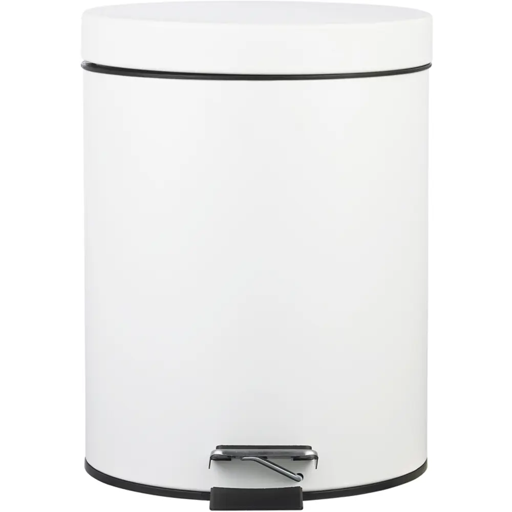 Контейнер для мусора для ванной KONSENSA Терни 5 л сталь цвет белый STLM-2097858 - Вид №1
