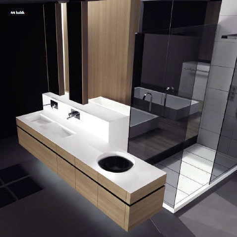 KU 58 Комплект мебели для ванной комнаты, отделка Corian Real 110 Millidue Santreyd 41549 - Вид №2