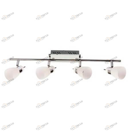 Спот потолочный светодиодный с 4 белыми плафонами хром Horoz 036-002-0005 HOROZ 036-002 00-3891120 Белый 