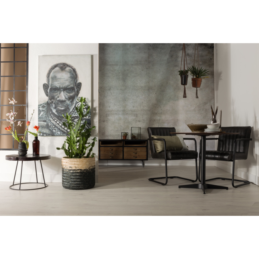 Кресло Stitched темно-серое Dutchbone 1200118 - Вид №1