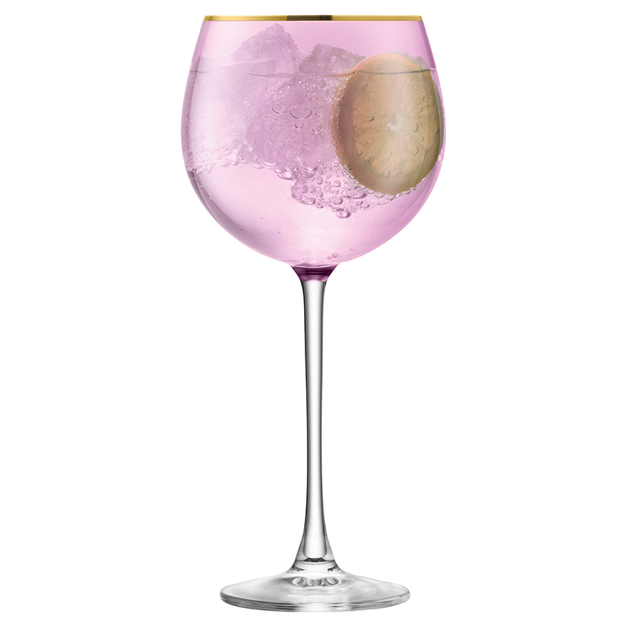 Набор из 2 круглых бокалов Sorbet 525 мл розовый LSA International G133819206 - Вид №3