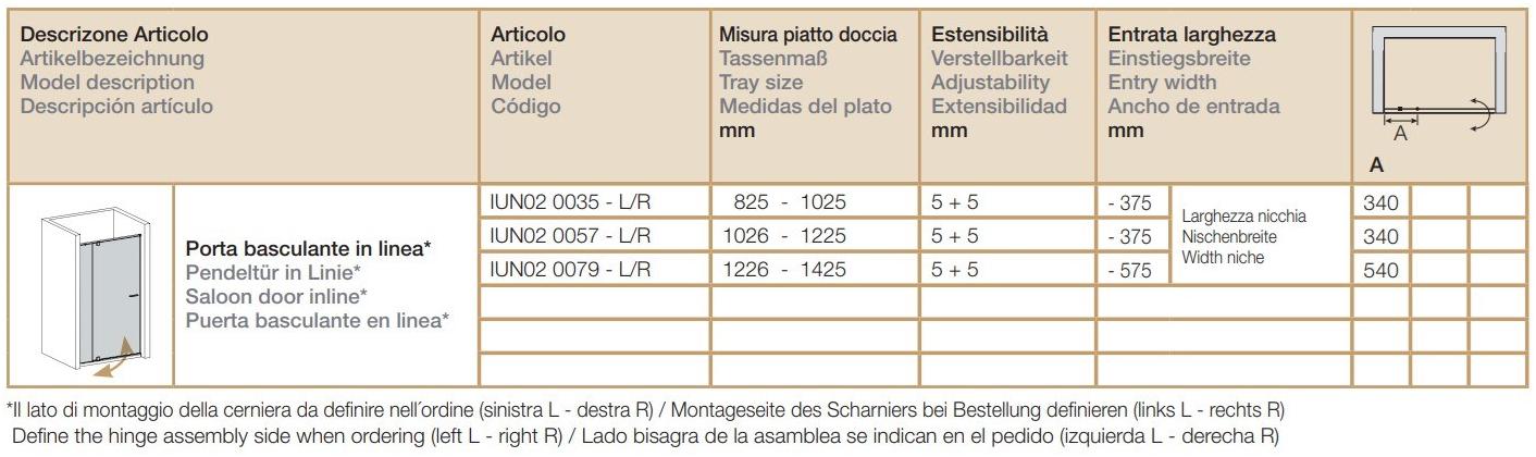 Provex Industrie Душевая ниша из закаленного стекла Iunix sun-id-1369336 - Вид №4