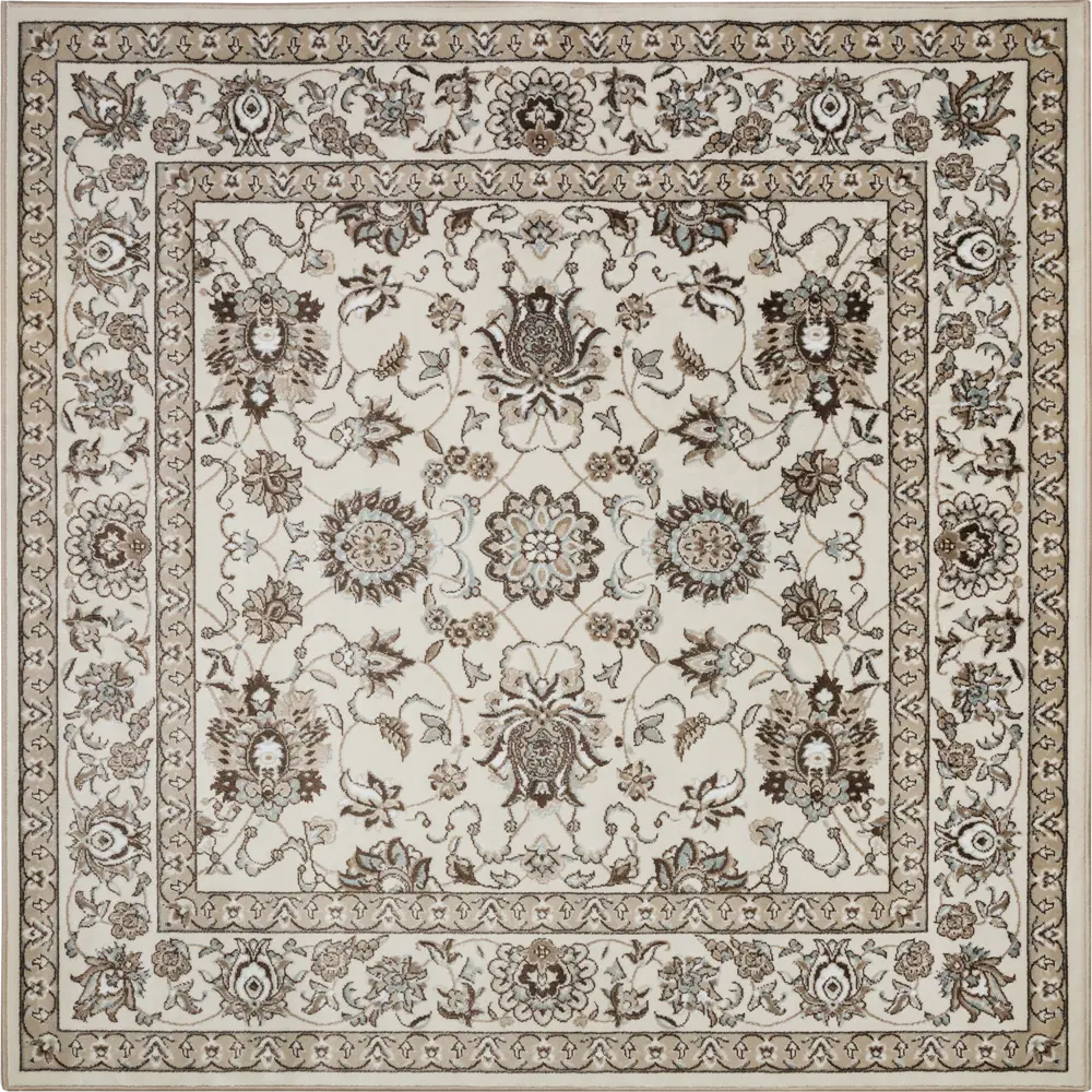 Ковер полипропилен Люкс L009 200x200 см цвет бежевый MERINOS STLM-2117717