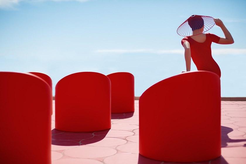 Diabla Садовое кресло из полиэтилена Lipstick sun-id-1348550 - Вид №5