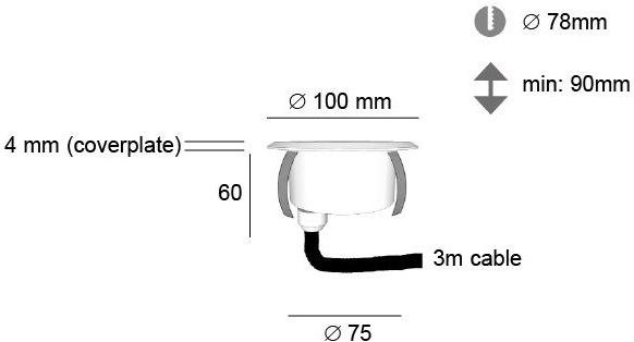 BEL-LIGHTING Светодиодная иммерсионная лампа из нержавеющей стали Bolas 8028f  - Вид №2