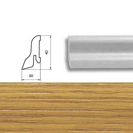 Плинтус Pedross Шпонированный Дуб (Гладкая) 2500х40 мм 1010000875 - Вид №1