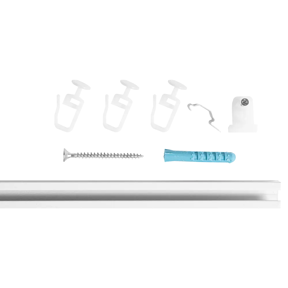 Шинный карниз однорядный KREAFORTA Base 320 см алюминий STLM-2155329 - Вид №2