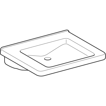 128575000 Раковина Geberit Renova Comfort Square, безбарьерная Geberit  - Вид №16