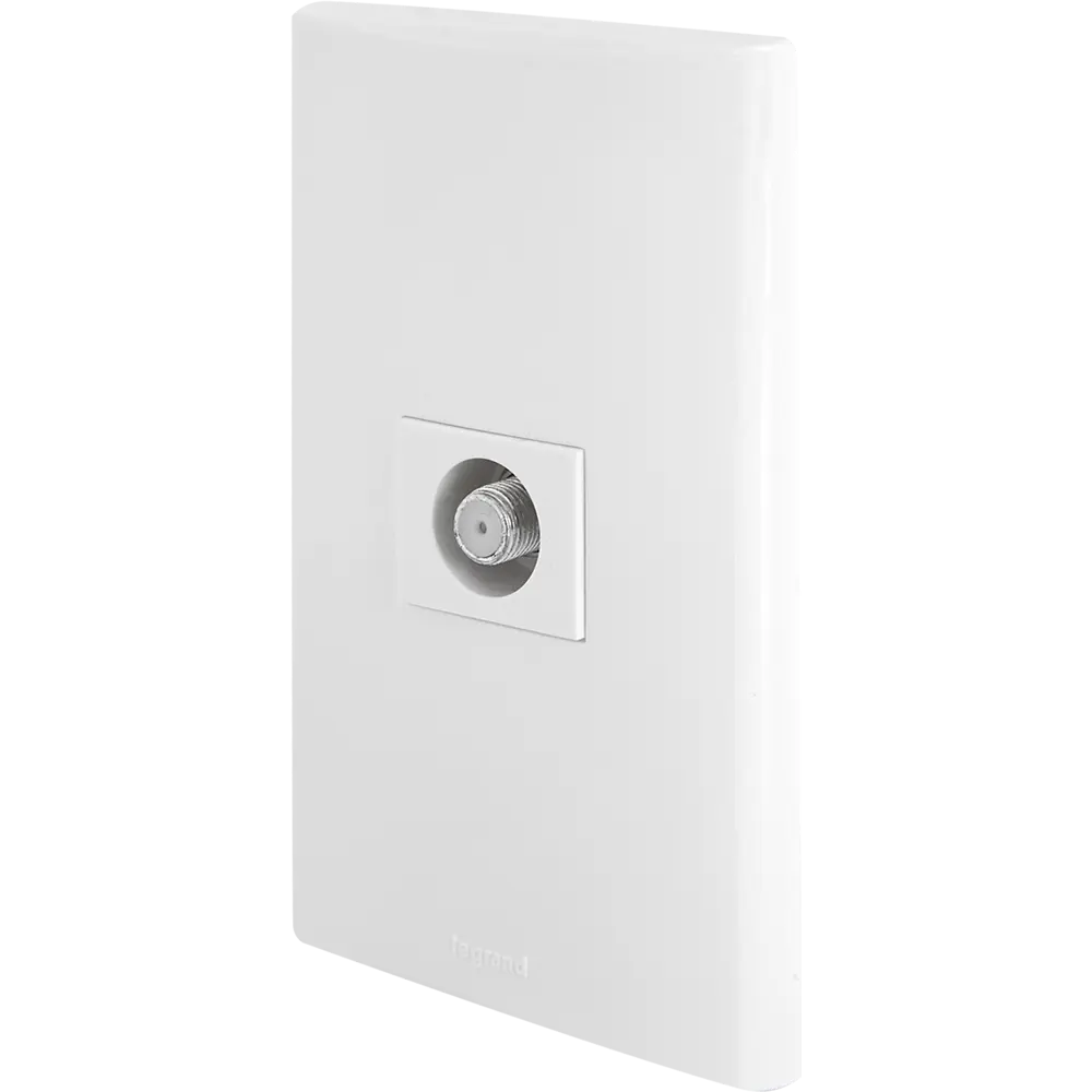 ТВ-розетка оконечная встраиваемая Legrand Anam Zunis шлеф, цвет белый STLM-2077746 - Вид №1