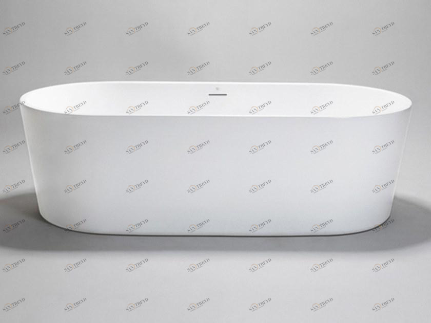 Blu Bathworks® Отдельностоящая овальная акриловая ванна Pisa Bt8004b18