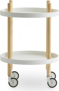 602197 Стол из блоков Ø45 см Белый Normann Copenhagen