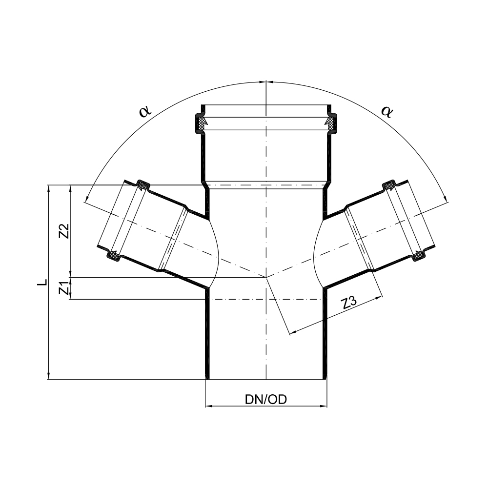 02262 Крестовины Tece  - Вид №1