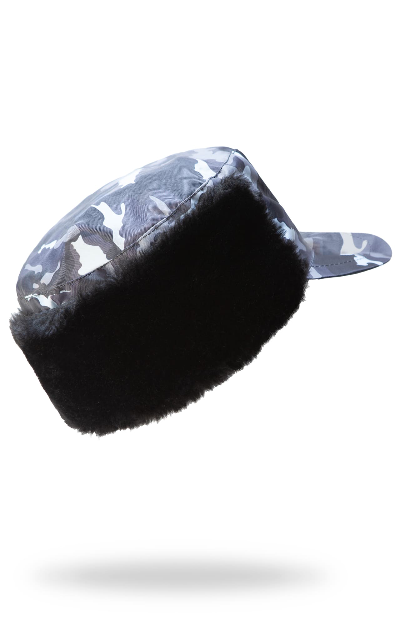 61449 Кепи "Охранник" зимнее цвет камуфляж серый  Головные уборы  размер 56 Спецодежда  - Вид №1