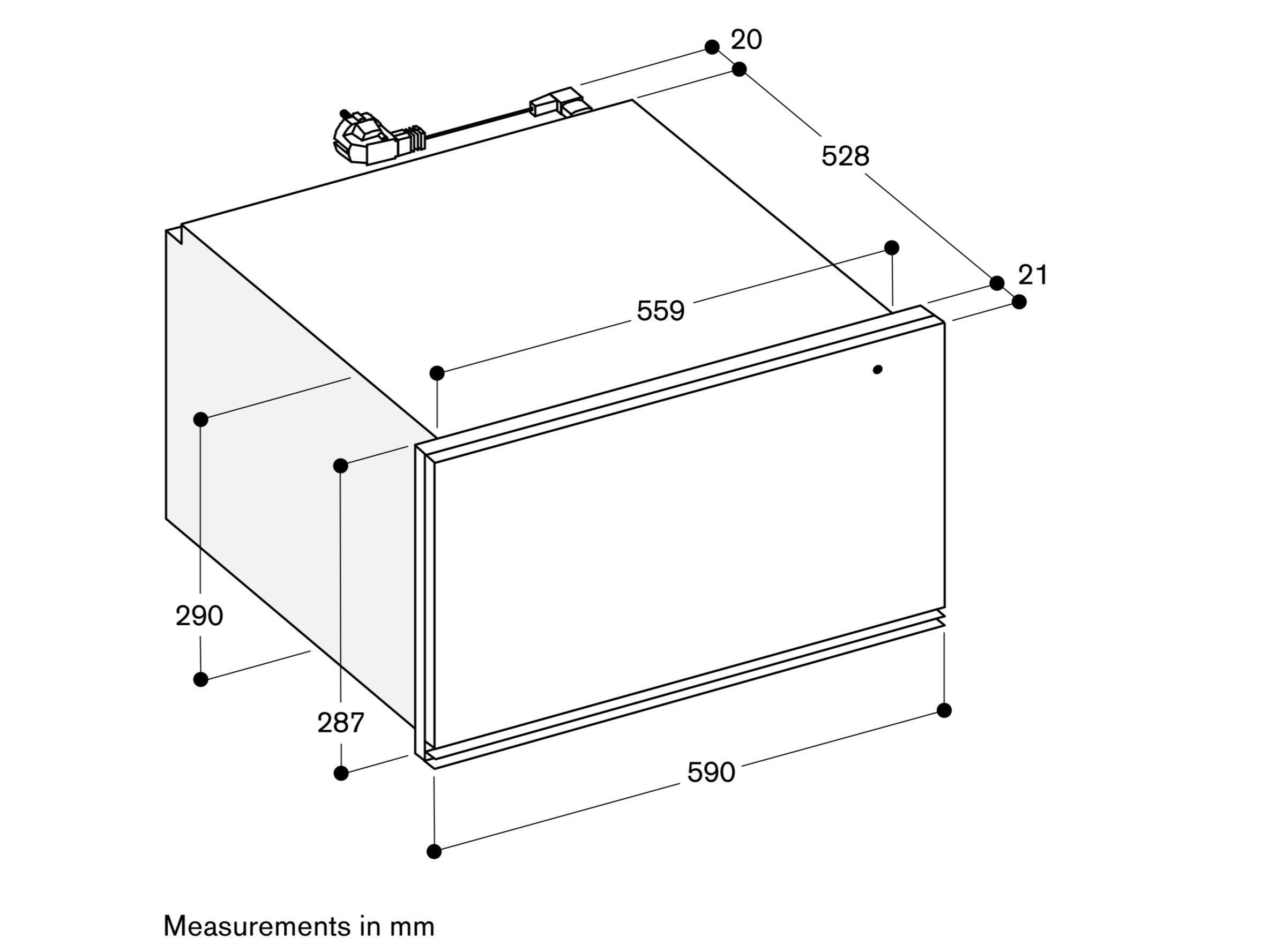 Встраиваемый подогреватель еды GAGGENAU серия 200 ARCH-00096147 - Вид №2