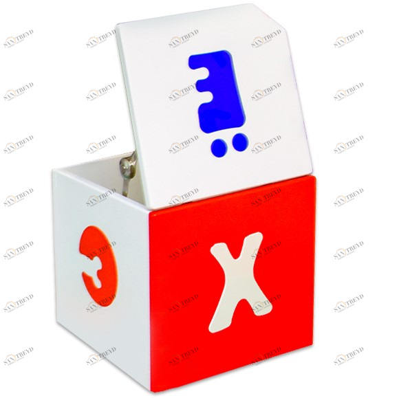 Ящик для игрушек "Абвгдейка" МАНДАРИН АБВГДЕЙКА 178605 Белый Santreyd 