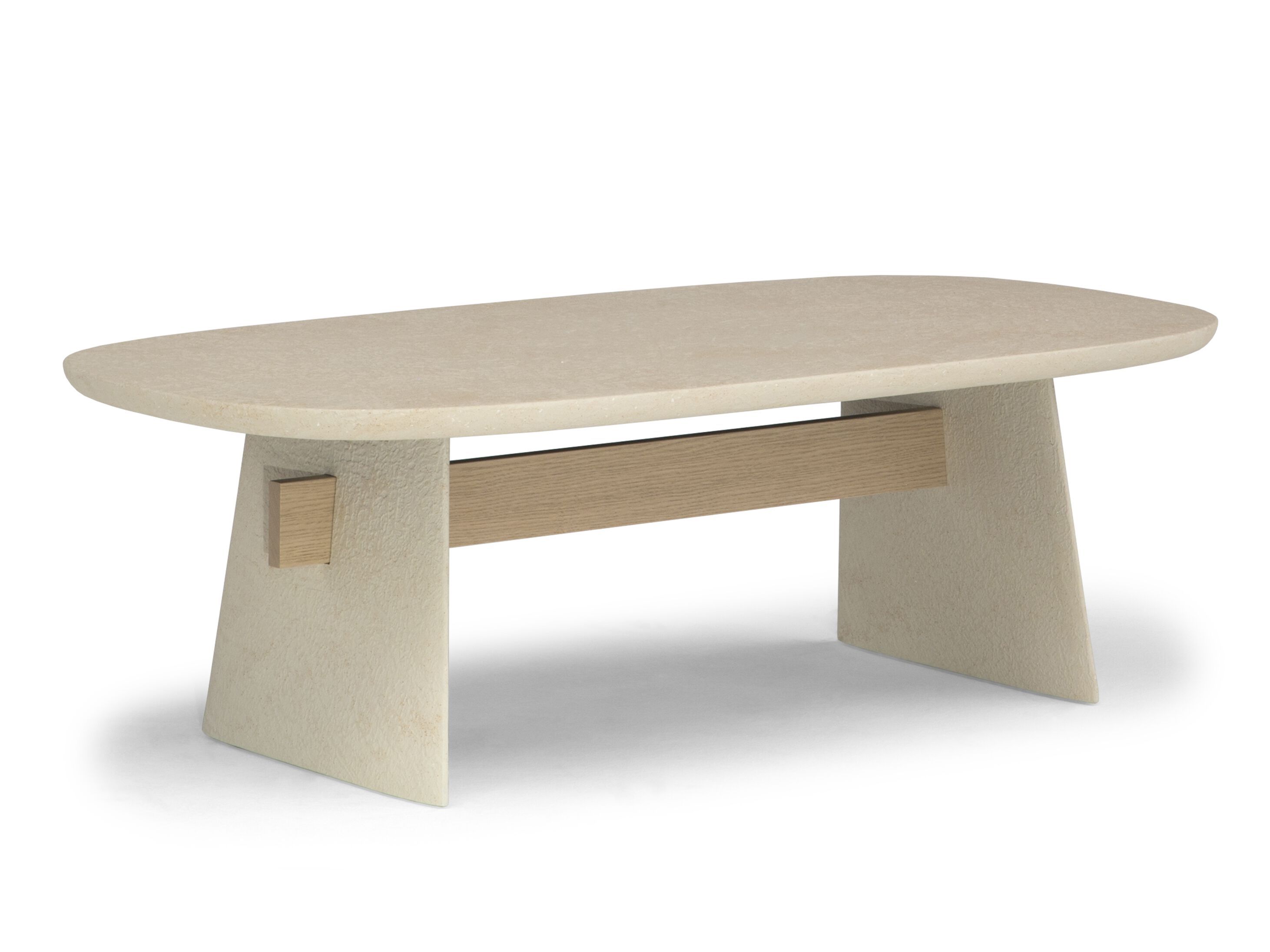 Прямоугольный журнальный столик из камня Лечче Natuzzi Italia ARCH-00097843