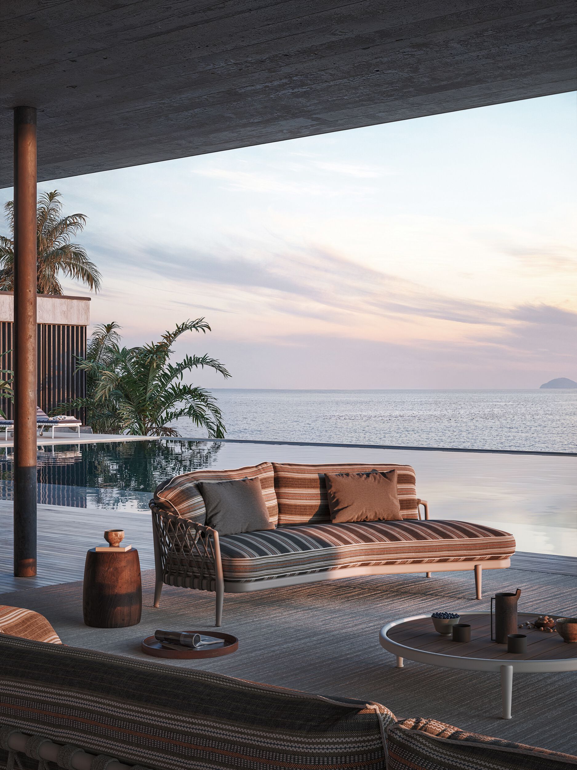 Изогнутый садовый диван B&B Italia Outdoor ARCH-00048908 - Вид №3