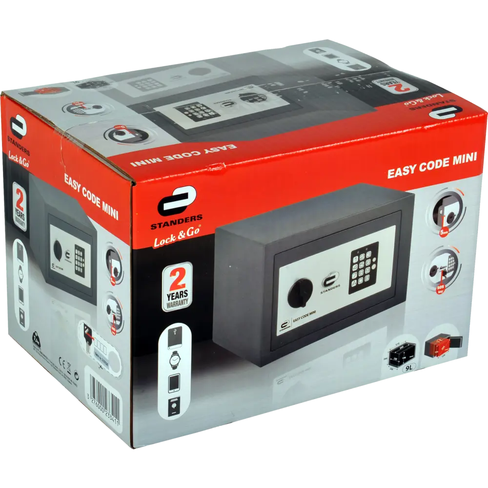Сейф мебельный Standers N2 с электронным замком сталь 9 л STLM-2167642 - Вид №5