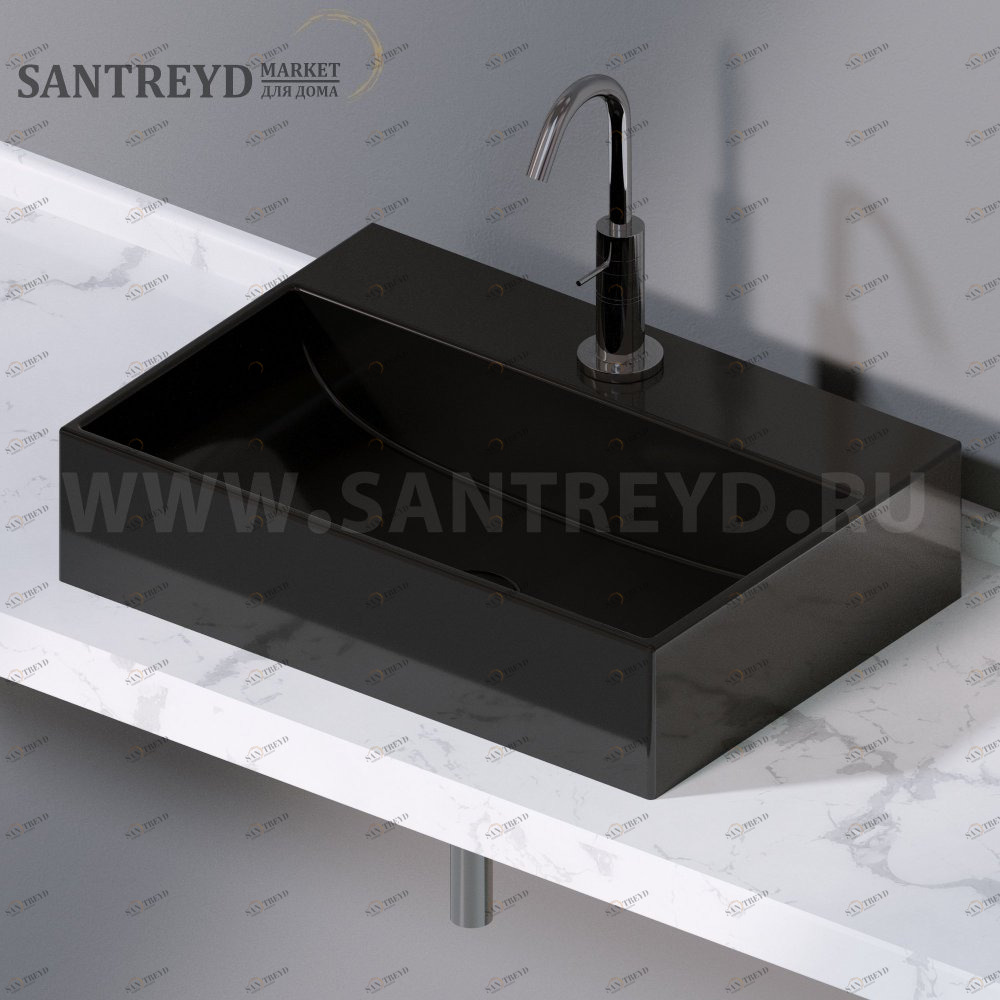 L240104 Накладная раковина на столешницу  прямоугольная A. e T. Italia THIN AeT ITALIA