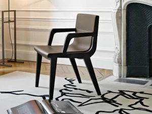 Maxalto Стул из массива дерева с подлокотниками Acanto