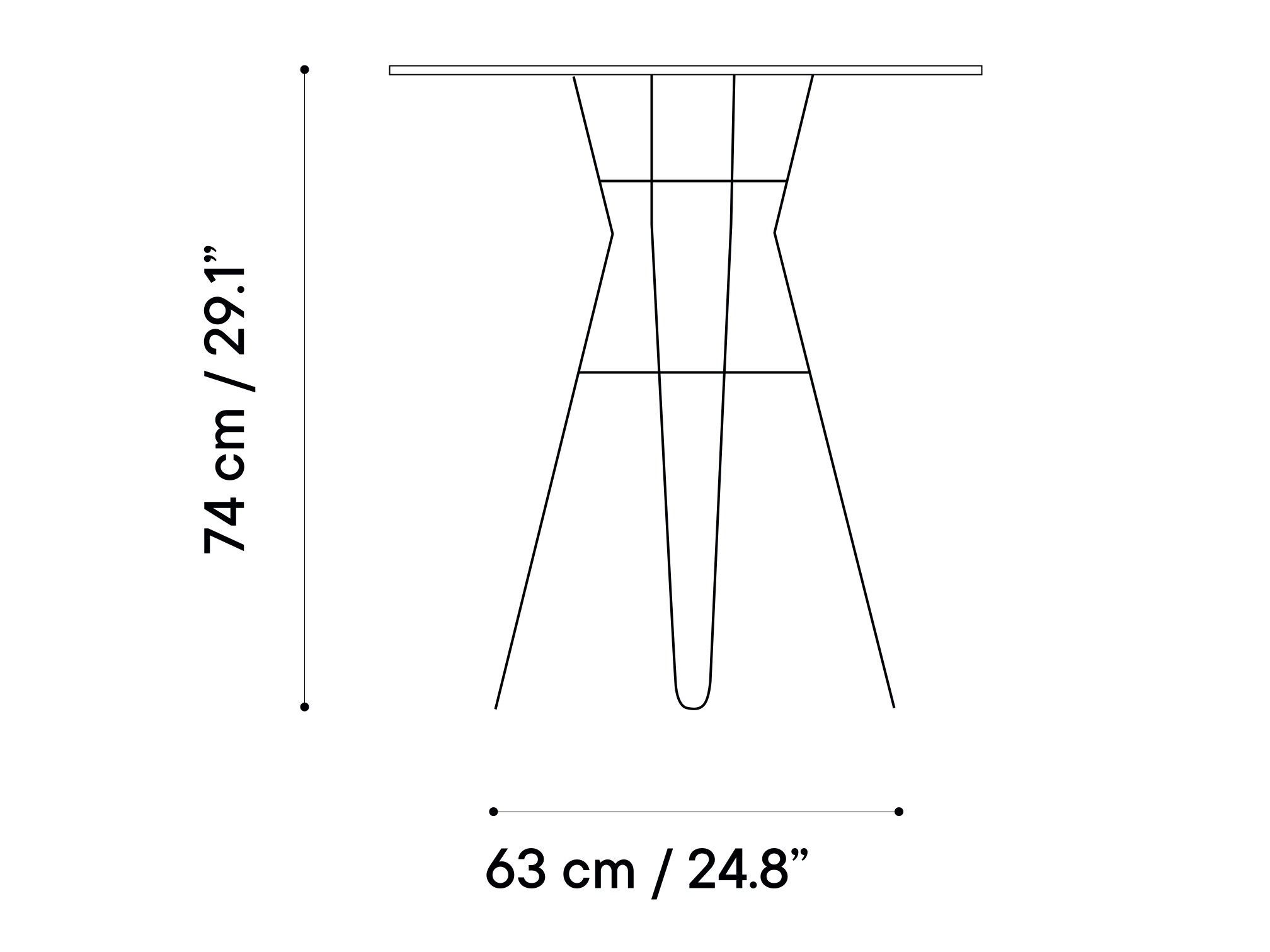 Стальной квадратный садовый стол iSimar ARCH-00072117 - Вид №2