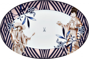 10663837 Meissen Блюдо Meissen "Коллаж. Благородный Китай" 30см Фарфор