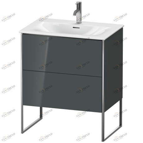 XS452303838 Тумбочка напольная XSquare #XS4523 710 x 478 мм Доломитово-серый глянцевый лак Duravit