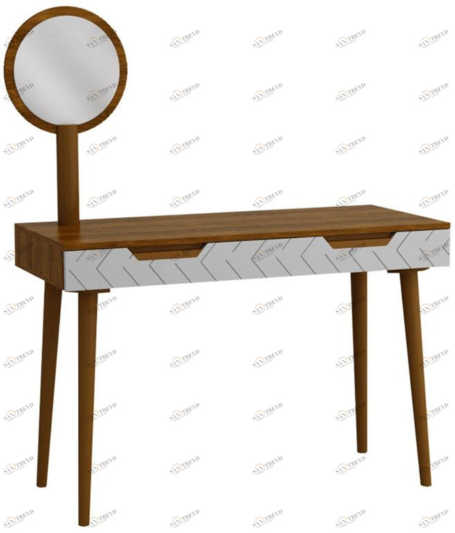 30633 Зеркало для стола туалетного Сканди Орех R-HOME 400345h_Грей