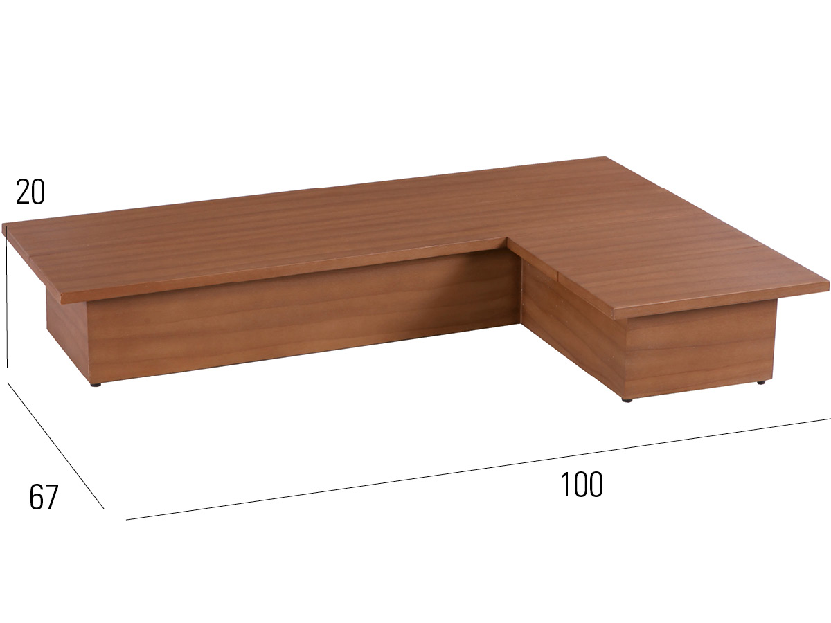 72.00.0554 La Villa стол для отдыха L-образный 67 × 100 Mbm  - Вид №2