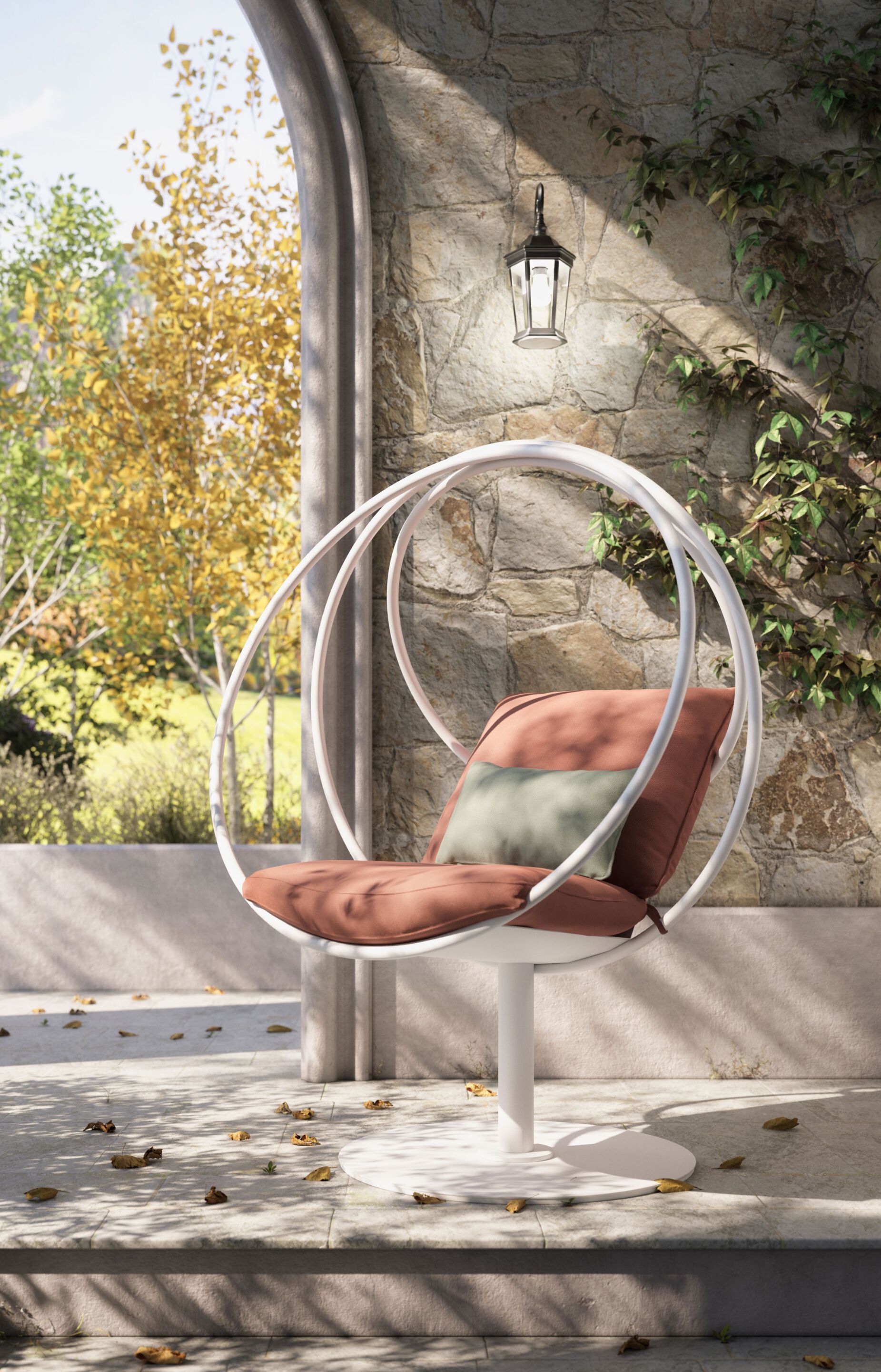 Садовое кресло из оцинкованной стали Galbiati Outdoor Alpemare Collection ARCH-00130781 - Вид №1