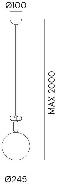 Il Fanale Подвесной светильник из мрамора и стекла Bon ton N16m3o - Вид №3