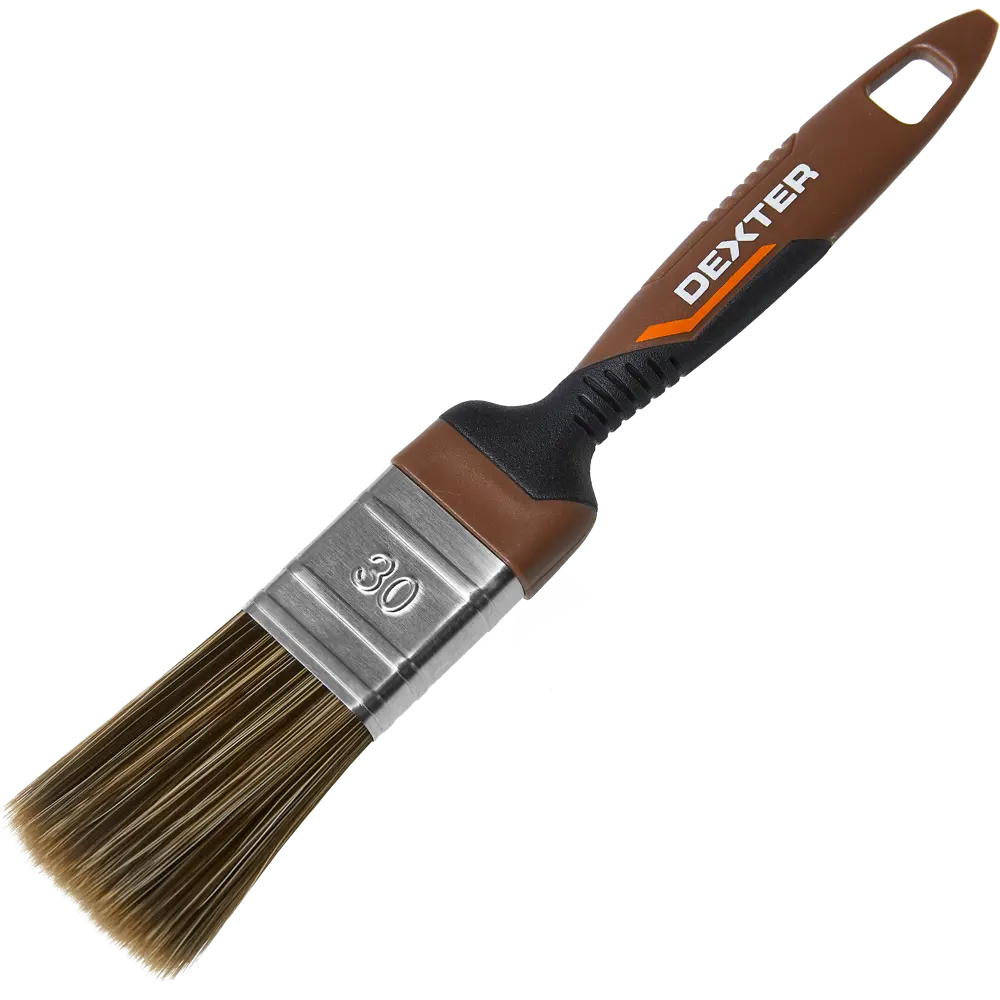 Кисть Dexter для лаков и антисептиков 30 мм с эргономичной ручкой 82798221 STLM-0036045