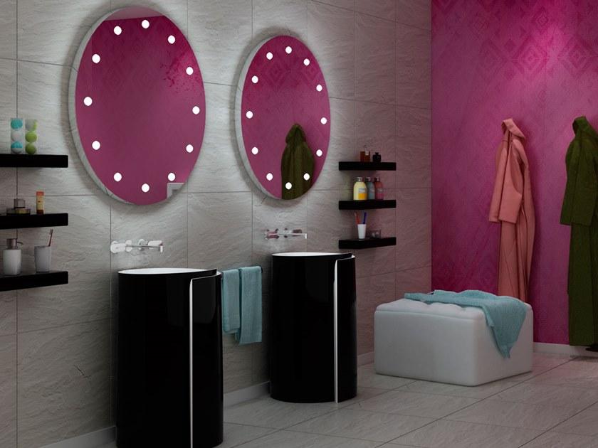 UNICA by Cantoni Круглое настенное зеркало со встроенной подсветкой Mde sun-id-1512458 - Вид №4