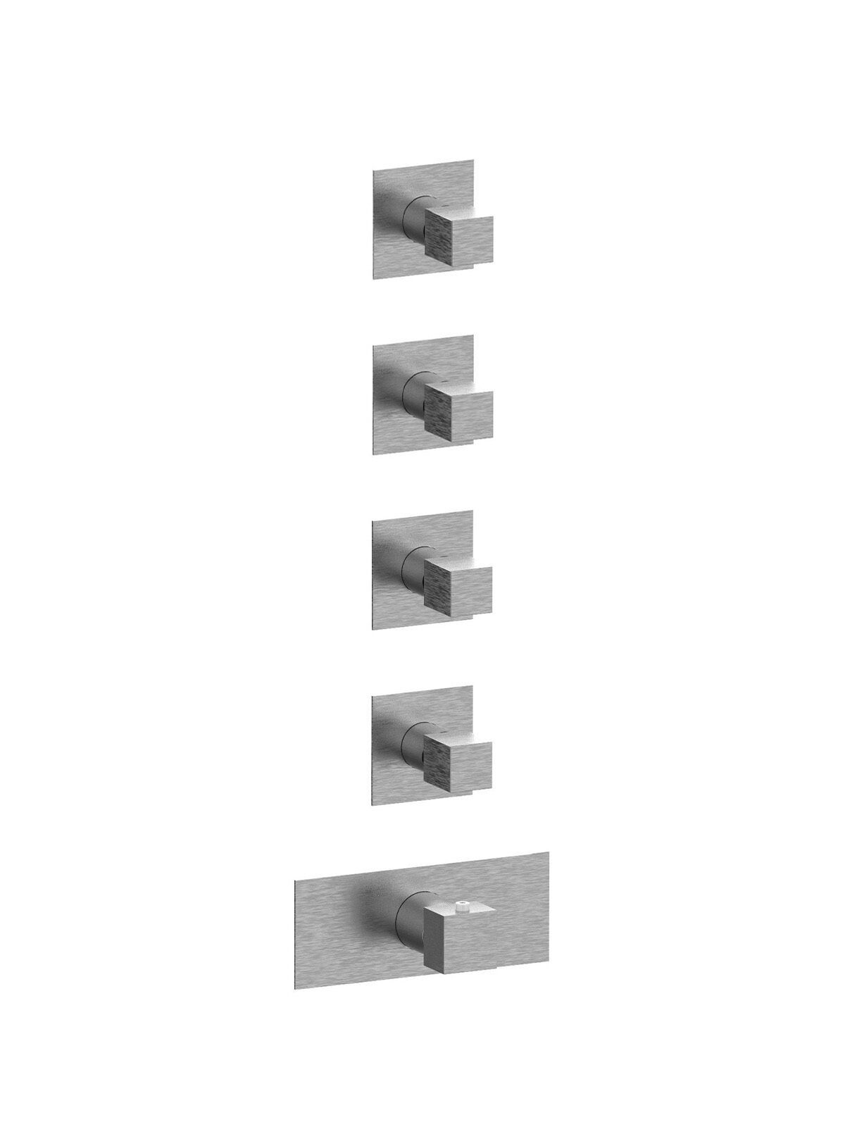 Термостатический встраиваемый смеситель для душа с 5 отверстиями Rubinetterie Frattini отдельная эстетика ARCH-00060510 - Вид №15