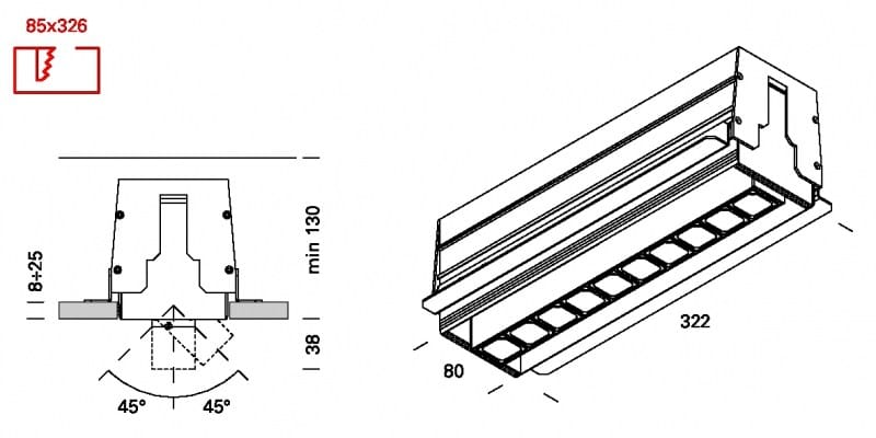 Многоступенчатый светодиодный прожектор Lucifero's рычаг ARCH-00066024 - Вид №6