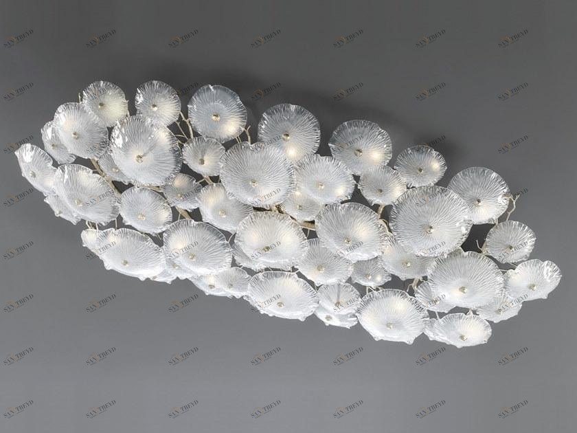 Serip Бронзовый потолочный светильник ручной работы Nenufar Pl368/36