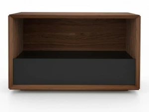 Huppé Высокий прямоугольный журнальный столик из орехового дерева с отделением для хранения вещей Edward 2075