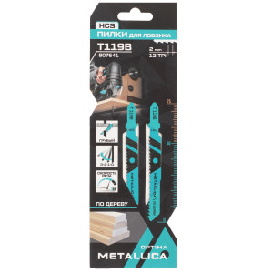Пилки для лобзика METALLICA Optima T119B 9194006