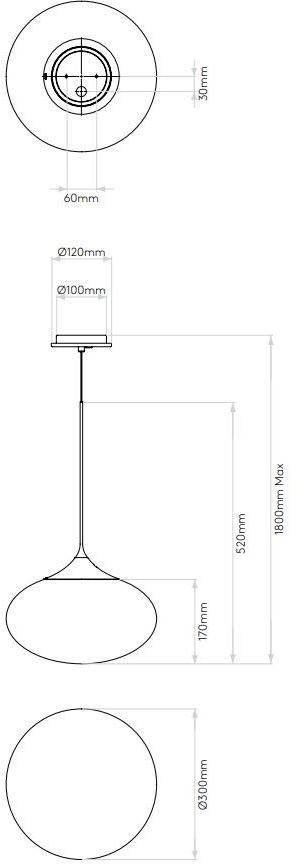 Astro Lighting Подвесной светильник из опалового стекла Zeppo 1176002 - 1176003  - Вид №5