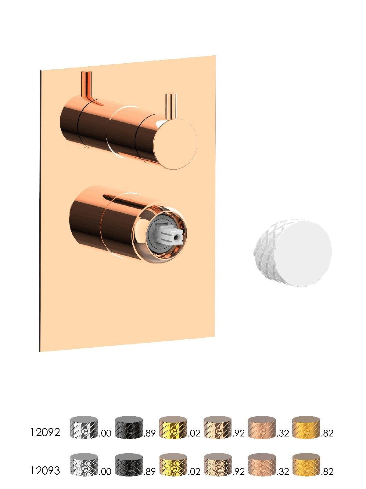 Встраиваемый смеситель для душа с пластиной Rubinetterie Frattini Pepe XLS ARCH-00103713 - Вид №3