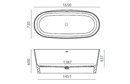 Овальная ванна в центре комнаты в Долотеке© Acquabella Acquawhite ARCH-00056906 - Вид №3