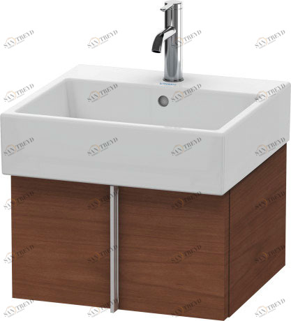 VA612401313 Тумбочка подвесная Vero Air #VA6124 484 x 431 мм Американский орех, натуральный шпон Duravit
