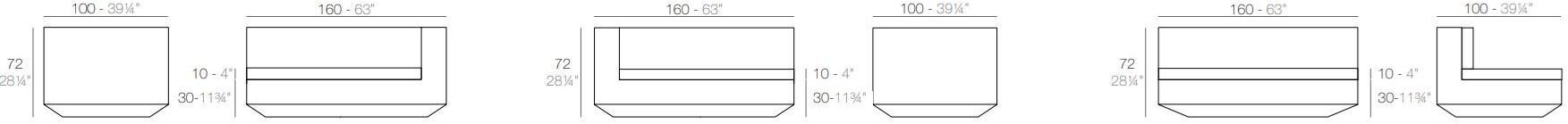 VONDOM Изогнутый модульный диван из полиэтилена Vela sun-id-1406138 - Вид №10