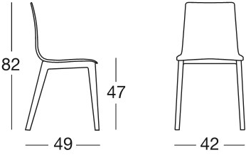 SCAB DESIGN Стул из технополимера Smilla sun-id-1368044 - Вид №2