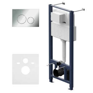 Инсталляция AM.PM Pro для подвесного унитаза с кнопкой цвет хром