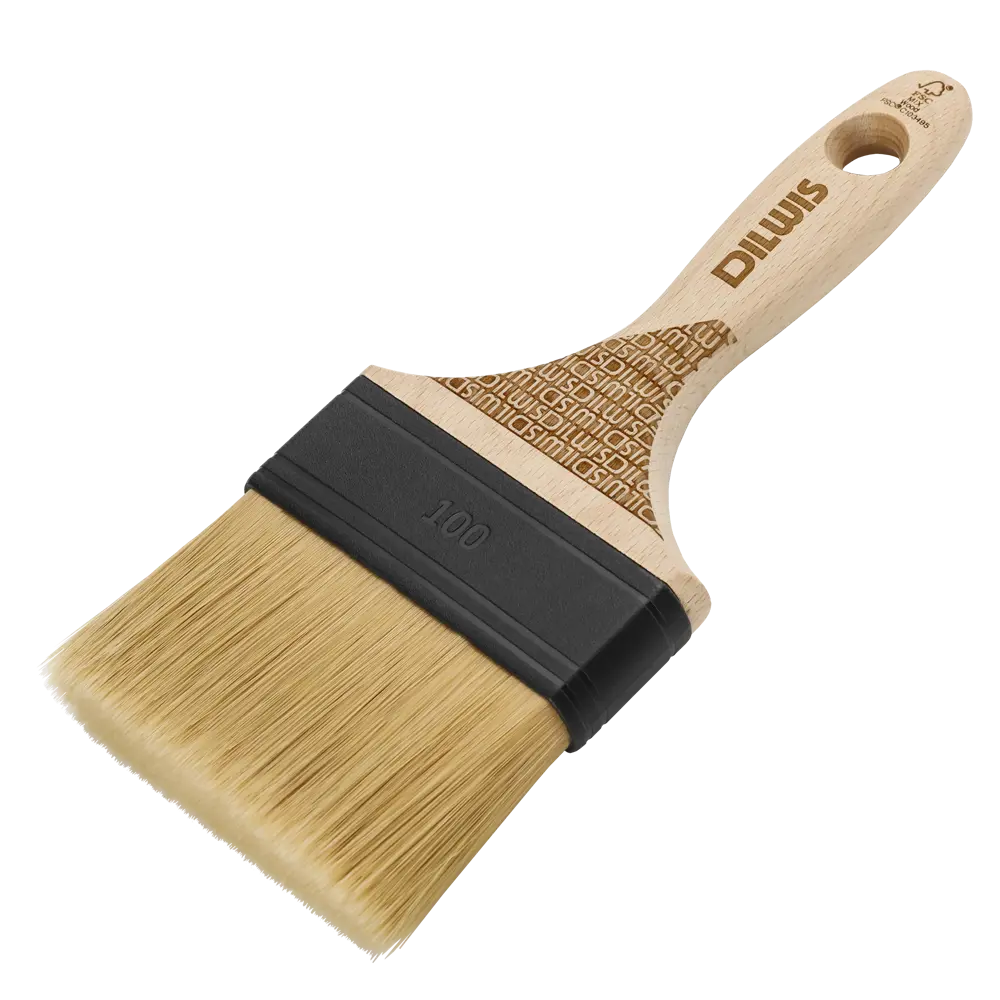 Кисть плоская универсальная 100 мм DILWIS синтетическая щетина STLM-2081467