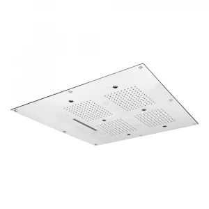 Душевая лейка 3 потока, тропический душ в комплекте 1 каскад, маросящий туман и подсветка 6 led RGB